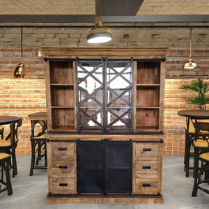 Armarios de madera maciza de estilo industrial para uso en restaurantes y hoteles, muebles sencillos para sala de estar y dormitorio para el hogar y el salón - Product Image 1