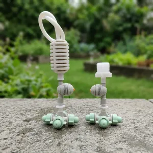Système d'atomisation pour serre, kit de brumisation micro-croisée à 4 voies, brumisateur, arroseur, buse de pulvérisation, brumisateur en plastique - Product Image 1