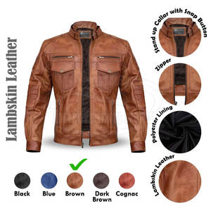 Veste de moto en cuir de course automobile la plus vendue Vestes de moto en cuir confortables à usage extérieur - Product Image 3