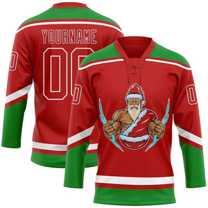 Maillot de hockey personnalisé, nom de l'équipe imprimé, broderie, sublimation, uniformes de hockey sur glace - Product Image 6