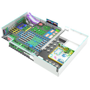 สวนแทรมโพลีนขนาด<span class=keywords><strong>ใหญ่</strong></span>สั่งทำพิเศษสำหรับขาย พร้อมสไลเดอร์หิมะและผนังปีนเขาสำหรับสวนสนุก ศูนย์รวมความบันเทิงสำหรับครอบครัวในห้างสรรพสินค้า - Product Image 3