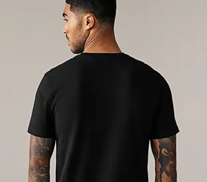 Camisetas al por mayor para hombre con cuello en V, 100% algodón, informales, transpirables, de secado rápido, ecológicas, OEM/ODM, marca personalizada, alta calidad - Product Image 2