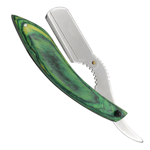 Professional Barber Use High Quality Straight <b>Razor</b> for <b>Men</b> Wood Handle Stainless Steel Blade Customized Packaging OEM - Product Image 1