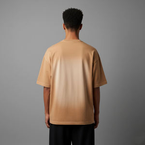 T-shirts pour hommes style vintage délavé, coupe ample, impression personnalisée, épaules tombantes, style court, streetwear, unisexe - Product Image 4