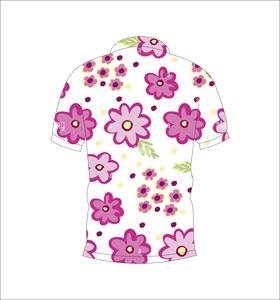 เสื้อโปโลพิมพ์ลายดอกไม้แบบกำหนดเอง แขนสั้น สวมใส่สบาย เหมาะสำหรับกอล์ฟ เทนนิส ชุดทีมฤดูร้อน - Product Image 6