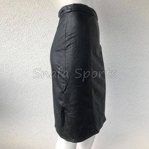 Jupes en cuir PU sexy pour femmes, taille haute, style crayon, vintage, moulantes, longues - Product Image 3