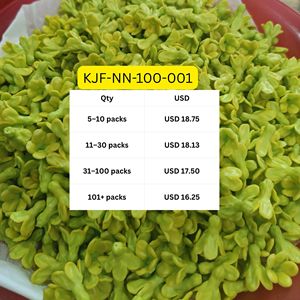 Flores de Arcilla Hechas a Mano Dok Kajorn, Paquete de 100 Piezas |   Suministros de Artesanía Floral Decorativa Tailandesa |   Flores de Arcilla de Color Personalizado - Product Image 6