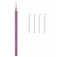 Aiguilles de ventilation professionnelles en acier inoxydable et laiton, durables et légères, pour perruques Lace Front et outils de pose de toupets