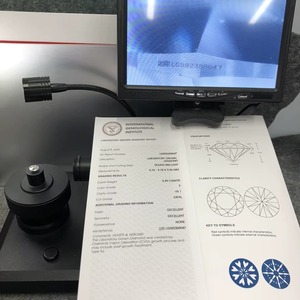 Diamant cultivé en laboratoire CVD 3,49 carats E VS1, taille brillant rond, certifié IGI, diamant non monté pour la fabrication de bijoux - Product Image 3