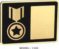 Plaque de médaille plaquée or avec motif étoile gravé au laser pour les récompenses sportives et de jeu