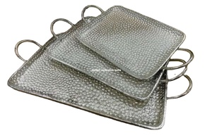 Plateau décoratif de service/plateau décoratif de table basse/plateau décoratif de vanité plateau de bijoux plateau décoratif pour bougies plateau d'hôtel - Product Image 2