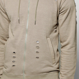 Men's Distressed Tracksuit Vintage Washed <b>Oversized</b> Streetwear <b>Jogger</b> Set Casual Fleece Two Piece Outfit - Product Image 4