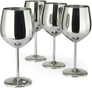 Premium Metal Wine Goblet Elegant Wine Cup for Home Bar Dining <b>Table</b> and Party Use - Product Image 6