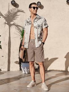 Pantalones Cortos Bermuda de Poliéster Ecológico Estampados para Hombre, con Cintura Elástica, Logotipo Frontal, Ropa Casual de Verano - Product Image 1