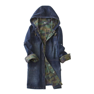 Veste en jean Saleh Enterprises pour femme, polyester/coton, tendances 2026, style street chic, coupe oversize courte, délavage vintage, incontournable - Product Image 5