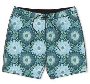 กางเกงขาสั้นชายหาดผู้ชายแบบปรับแต่งได้จำนวนมาก แห้งเร็ว ป้องกันรังสียูวี พร้อมเชือกผูกสำหรับวันหยุด - Product Image 3