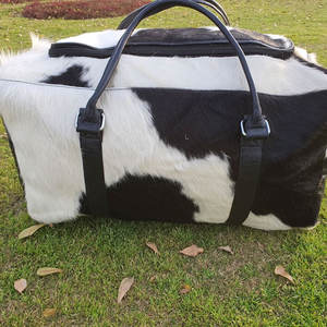 Bolsa de Viaje de Cuero Genuino con Cierre de Cremallera y Organizador, Estilo Vintage, Gran Capacidad, para Fin de Semana, LHDB-0044 - Product Image 3