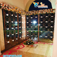 Muslim Wedding Bridal Stage Candle Backdrop Walima Stage Decor Backdrop Candle Walls Latest Candle Frame Stage Backdrop Decor