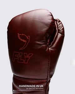 Guantes de boxeo profesionales de alta calidad, hechos a mano con cuero genuino de vaca, color marrón, con cordones, para entrenamiento y combate en el gimnasio. - Product Image 3
