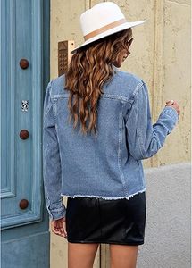Veste en jean pour homme, 100% coton, logo personnalisé, haute qualité, respirante, écologique, séchage rapide, pour usage extérieur, vente en gros - Product Image 5