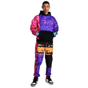 Summer tie dye casual top and bottom sets <b>outfit</b> tie dye full tracksuit - Product Image 1