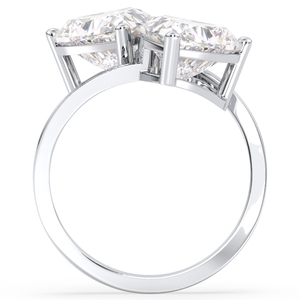 REYES New Design Heart Shape 4.2 Carat Moissanite Fine Jewelry in <b>925</b> Sterling <b>Silver</b> Engagement Promise <b>Rings</b> For Women - Product Image 6