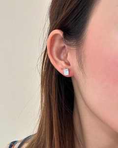 Wholesale <b>Emerald</b> Cut Lab Grown Diamond <b>Stud</b> Earrings in 10K 14K 18K Solid Gold Women's Luxury Gift Jewelry - Product Image 1