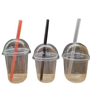 Gobelets en plastique PP transparent en forme de U, 360 ml, 500 ml, 700 ml, jetables, pour bubble tea, boba, milkshake, jus et boissons froides – Nouveauté 2025, Vente Flash - Product Image 3