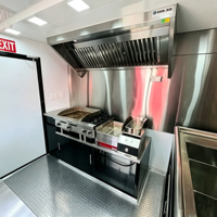 Remorque alimentaire compacte de 7 pieds, chariot à snacks jaune pour glaces, pizzas, café, snacks, kiosque carré, food truck, norme australienne