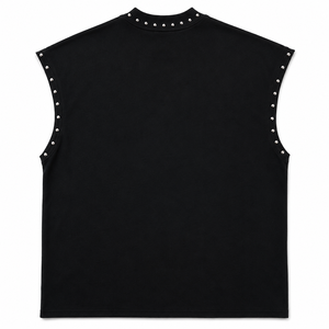 Glory Custom <b>Rhinestone</b> Graphic Tank <b>Top</b> 100% Cotton Soft Breathable Fabric New Trendy Style Sleeveless T Shirt For Unisex Wear - Product Image 2