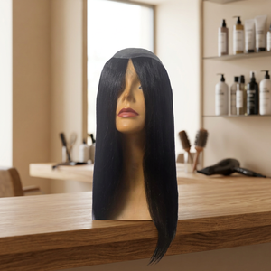 Prothèse capillaire en cheveux Remy à texture lisse, densité 130%, base PU, nouée à la main, pour femmes, cheveux indiens, fabriquée au Bangladesh, Taz Hair Bangladesh - Product Image 3