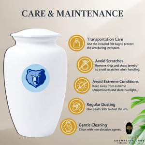 Sports Fan European Style Cremation Urn Bear <b>Mascot</b> Design Memorial for Adult Ashes Eco-Friendly - Product Image 5