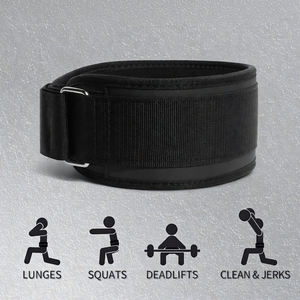 Cinturón de Levantamiento de Pesas Premium |   Cinturón de Soporte Lumbar y Entrenamiento de Fuerza para Gimnasio, Cinturón de Piel Ajustable para Levantamiento de Pesas y Sentadillas - Product Image 2