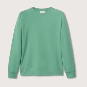 Sweat-shirt unisexe vert à col rond, coupe ajustée, imprimé animal, pull décontracté, vêtement d'automne, polyester, tissu en molleton français, poche tricotée - Product Image 1