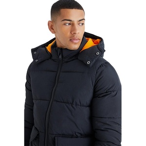 Veste de sport d'hiver de haute qualité personnalisée avec logo sur le devant, respirante, à séchage rapide, écologique, pour hommes, avec rembourrage en polyester - Product Image 4