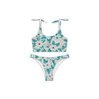 Bikini rouge deux pièces avec perles en forme d'étoiles de mer et de coquillages, décolleté en V profond, taille haute, à nouer sur les côtés, vêtements de plage, maillots de bain pour femmes