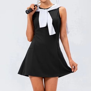 New Design Elegant Sleeveless Quick-Dry Breathable <b>Reversible</b> Printed Tennis <b>Dress</b> Custom Color Moisture Wicking Fabric Women - Product Image 6