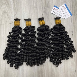 Extensiones de cabello vietnamitas premium de alta calidad, rizadas al vapor, color natural, listas para enviar, en stock ahora. - Product Image 1