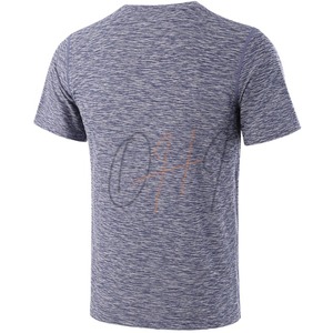 Camiseta Deportiva para Hombre, Color Gris Jaspeado, 100% Algodón, Secado Rápido, Transpirable, Ecológica, Ligera, Manga Corta - Product Image 1