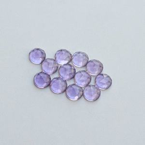 6mm naturel brésil améthyste Rose coupe ronde lisse Cabochon pierres précieuses de haute qualité bijoux faits à la main du fabricant en gros - Product Image 4