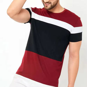 Camiseta de Hombre al por Mayor, Personalizable con el Logotipo de su Marca, de Tela de Poliéster/Algodón, Transpirable, Ecológica, Diseño Simple y Casual - Product Image 5