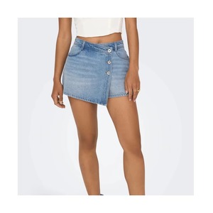 Shorts en jean pour femmes, vente en gros, nouvelle collection 2026, jupe tendance, prix abordable, en coton respirant, avec fermeture boutonnée - Product Image 4