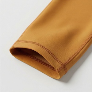 Leggings de Yoga de Cintura Alta y Longitud Completa con Estampado de Mármol Naranja, Spandex, Poliéster, Elásticos en Cuatro Direcciones, Cintura Elástica - Product Image 6