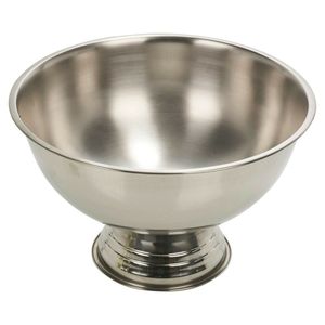 Tazón de Servir Ovalado Clásico Vintage de Acero Inoxidable Pulido, Ecológico y Personalizable para Decoración Festiva, Decorativo Premium - Product Image 1