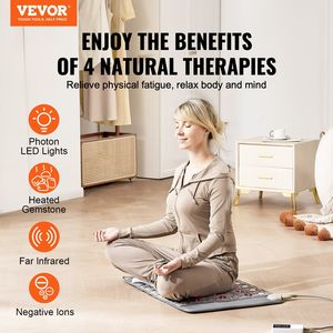 Cuscinetto Riscaldante in Giada e Tormalina a Infrarossi Lontani con Luce Fotonica 660nm e Ioni Negativi, Impacco Caldo/Freddo 103-159F - Product Image 2