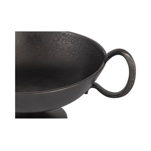 Handmade <b>Metal</b> <b>Bowl</b> With Dual Handles Vintage Design For Food Serving Decorative Use Durable Uncoated Finish - Product Image 4