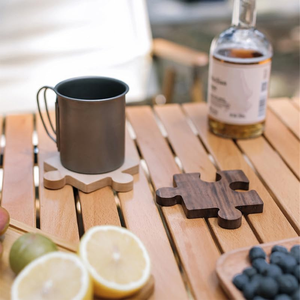 Top trending Puzzle Coaster <b>Solid</b> <b>Wood</b> Logo Tea Coaster Insulation Pad For Office Table <b>Desk</b> Juice Glass Coffee Cup Mats & Pads - Product Image 6