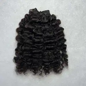 ブラジルのビルマの巻き毛のバージンの毛延長18202224インチの未処理のブラジルのバージンの人間の毛髪の織り方