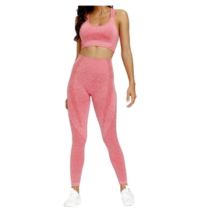 Conjuntos de yoga al por mayor, conjunto deportivo para mujer, ropa de gimnasio y fitness para exteriores, conjuntos de yoga ligeros para chicas con logo personalizado - Product Image 5