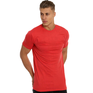 T-shirt Homme 100% Coton Lourd Anti-Plis Imprimé Logo Ample Manches Courtes Décontracté Uni Jersey Printemps Fitness - Product Image 1